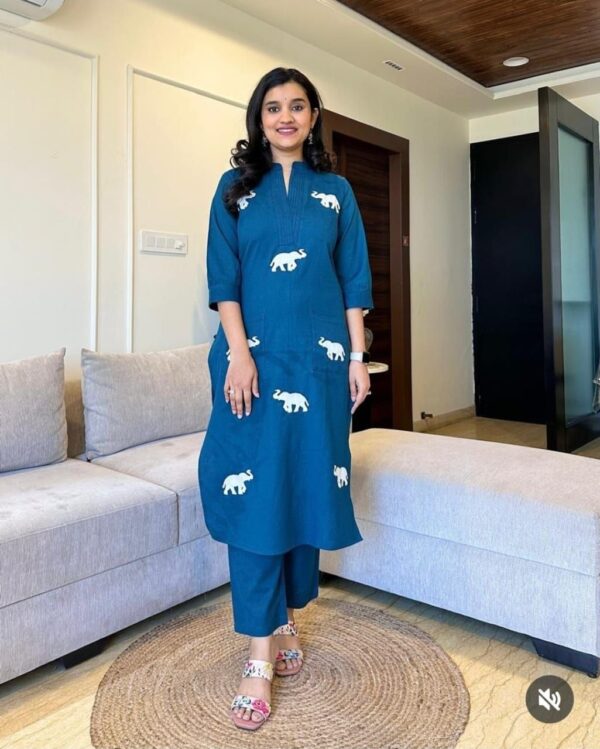 Heavy Rayon Co-Ord Set Kurti & Pant - Image 13
