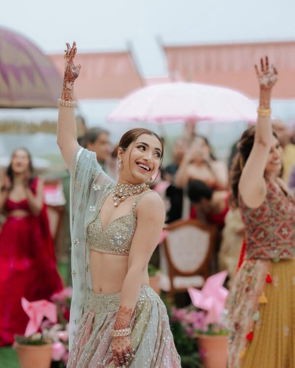 Fox Georgette Embroidered Lehenga with 9mm Sequins - Image 6