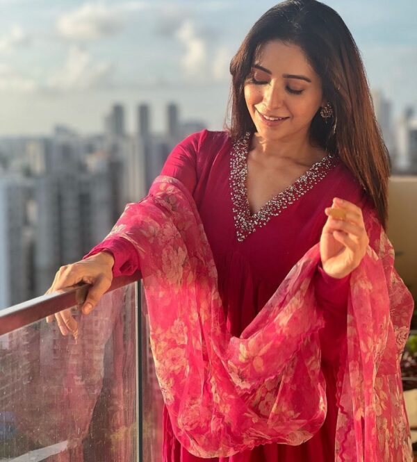 Jazz & Co. Closet Collection – Pure Chanderi Kurti Pant with Soft Organza Dupatta - Image 4