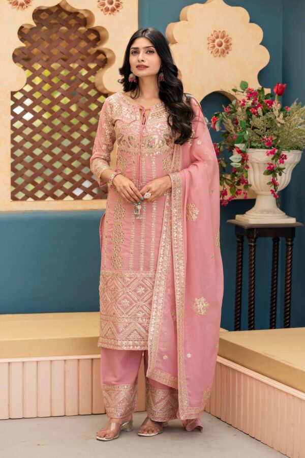 Jazz & Co. Navratri Special – Embroidered Star Georgette Set - Image 2