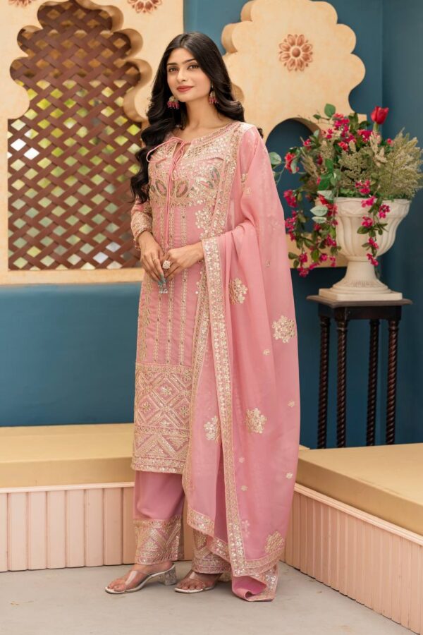 Jazz & Co. Navratri Special – Embroidered Star Georgette Set - Image 3