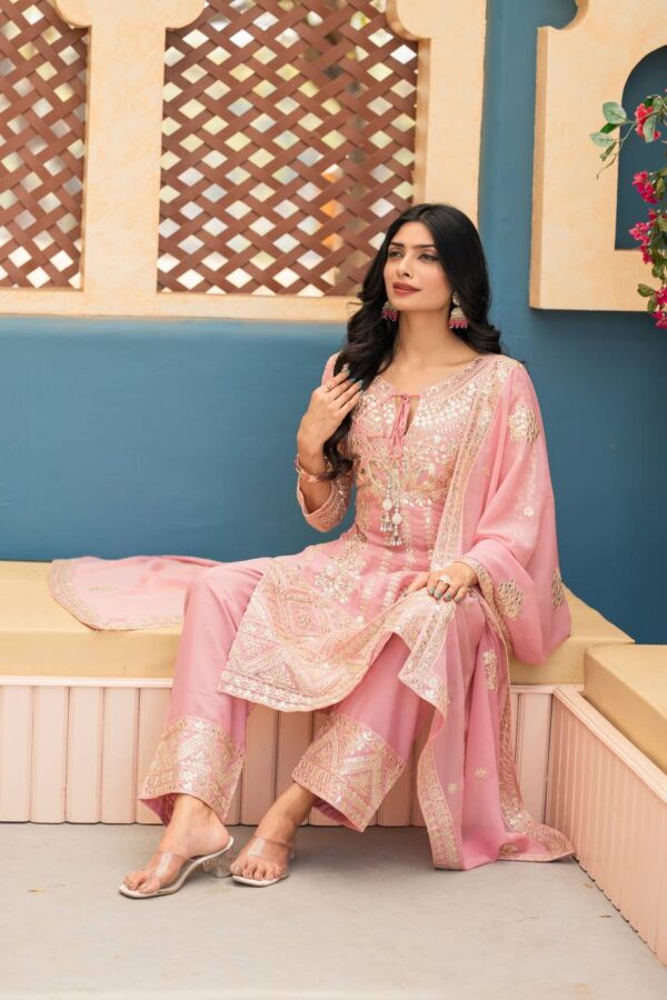 Jazz & Co. Navratri Special – Embroidered Star Georgette Set - Image 6