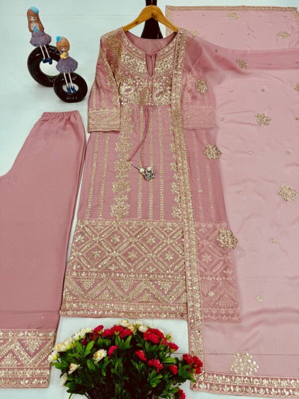 Jazz & Co. Navratri Special – Embroidered Star Georgette Set - Image 8
