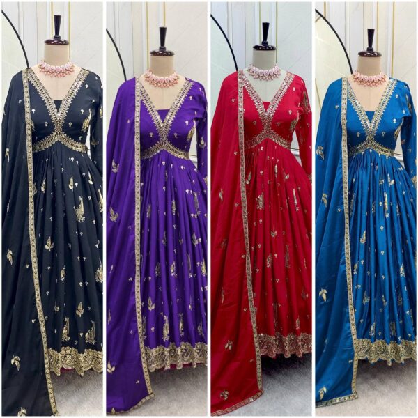 Jazz & Co. Aliya-Cut Gown Set – Elegance Redefined! - Image 7