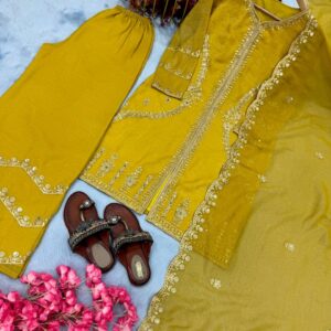 Jazz & Co. Designer Party Wear Crunchy Silk Set – Closet Collection Exclusive