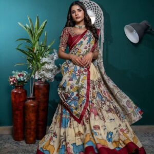 Premium Taby Silk Floral Lehenga Set