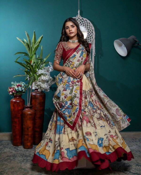 Premium Taby Silk Floral Lehenga Set