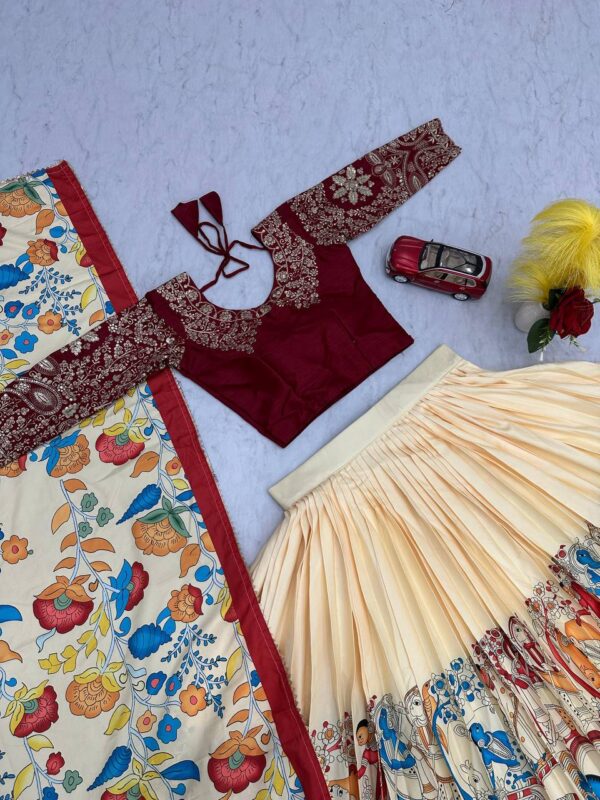 Premium Taby Silk Floral Lehenga Set - Image 2