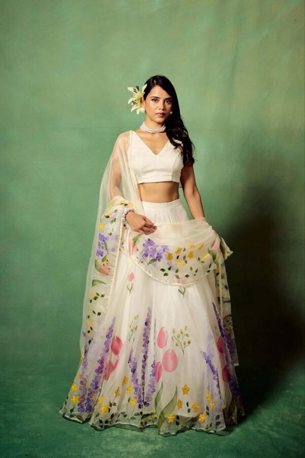 Premium Taby Silk With Beautiful Floral Print - Image 5