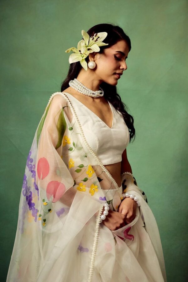 Premium Taby Silk With Beautiful Floral Print - Image 7