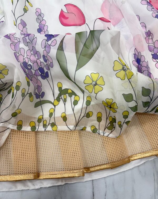 Premium Taby Silk With Beautiful Floral Print - Image 11