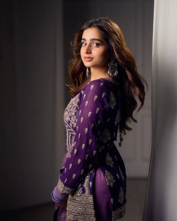 Designed with detailed front and back embroidery, this fully stitched 3-piece set